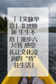 「文脉华章」非遗焕新 生生不息｜漫步六尺巷 感受礼让文化浸润的“巷”往生活